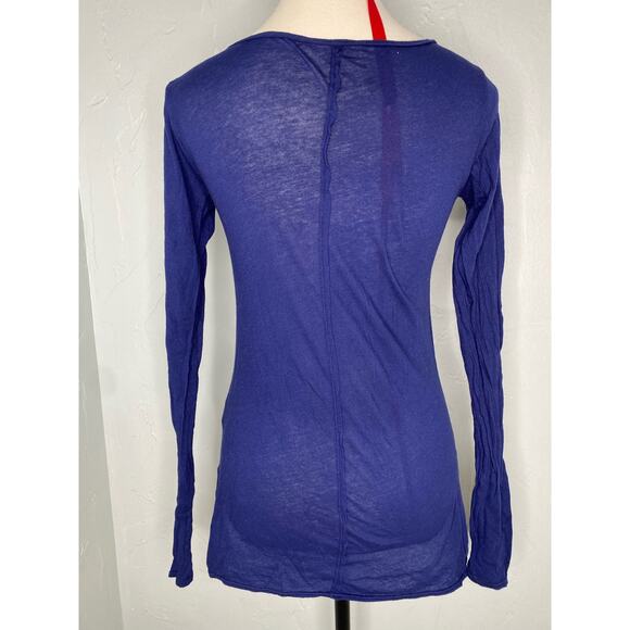 Chaser Long Sleeve Blue Graphic T-shirt - Picture 2 of 5